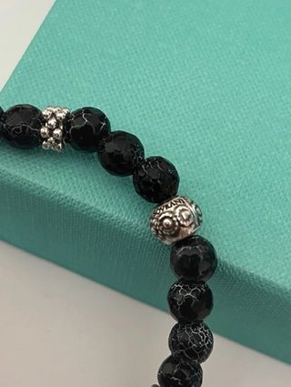 Bracciale Sovrani Class con pietre nere