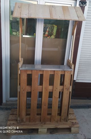 Barra bar jardín pallets