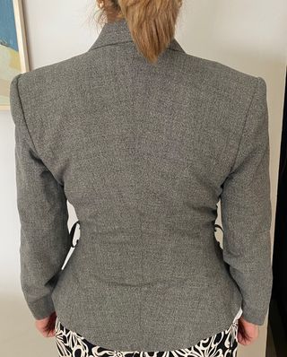 chaqueta americana blazer gris