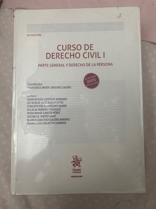 libro: curso de derecho civil I