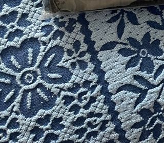 Colcha cama individual azul