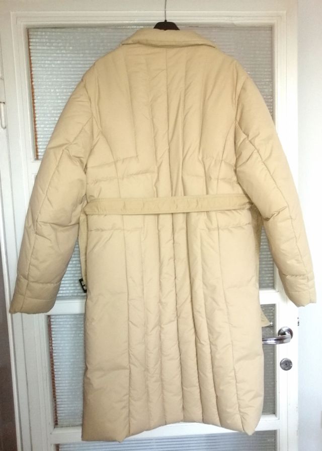 Cappotto imbottito in vera piuma d'oca