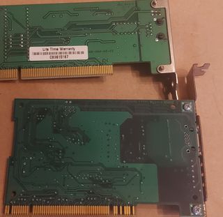 Lote 2 tarjetas de Red PCI