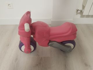 Moto correpasillos rosa