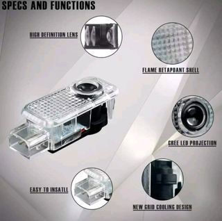 Pack de 2 Uds. proyector LED con logo Quattro,Audi