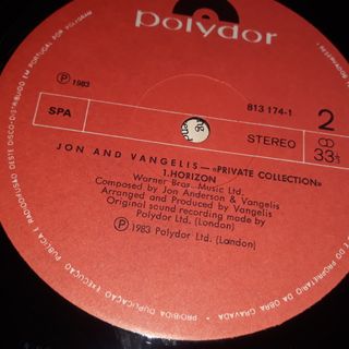 LP Jon and Vangelis - Private Collection (1983)
