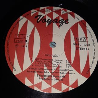 LP Voyage - Voyage (1º Album Sirocco 1977)