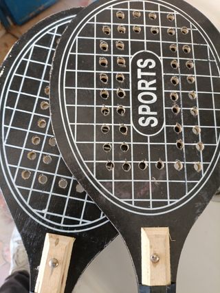2 raquetas tenis playa y 2 pelotas competitivas