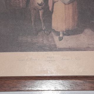 2 quadri stampe d ' epoca cries of london