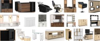 Silla peluquería Meli Outlet 1u