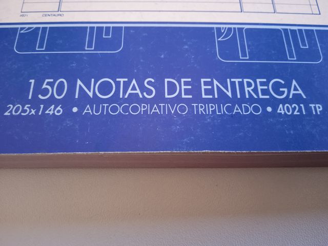 2 TALONARIOS NOTAS de ENTREGA