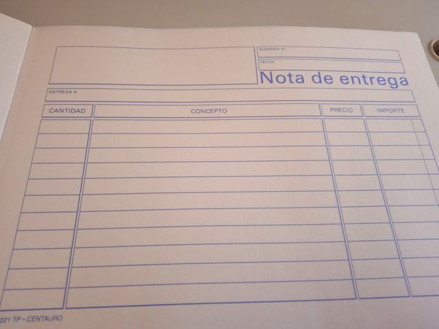 2 TALONARIOS NOTAS de ENTREGA
