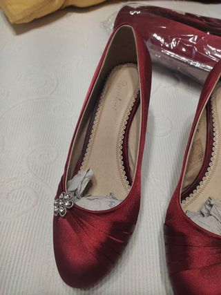 Zapatos y bolso fiesta