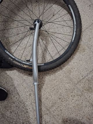 horquilla de aluminio