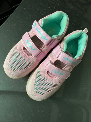 zapatillas ruedas niña con leds talla 36