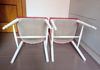2 Sillas Antiguas Remozadas, Madera, Polipiel