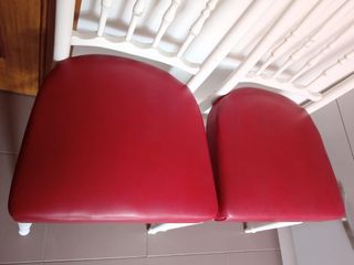 2 Sillas Antiguas Remozadas, Madera, Polipiel