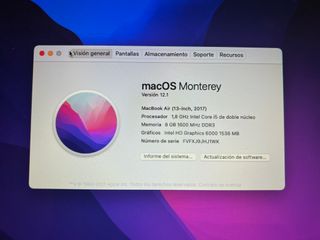 MacBook Air 13" (2017) - Core i5 1.8 GHz SSD 128