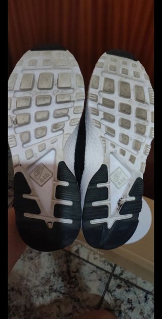 Zapatillas Nike Huarache negras de piel