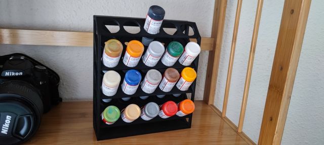 Soporte expositor pinturas Vallejo