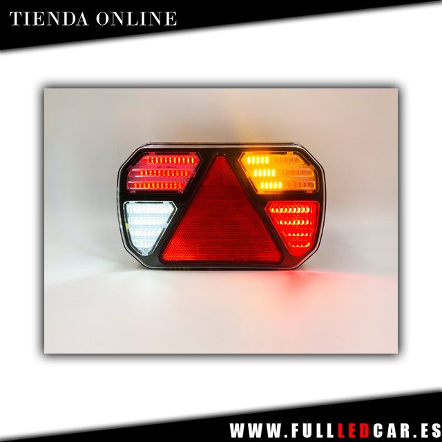 PILOTOS LED TRASEROS 7 FUNCIONES CON TRIANGULOS