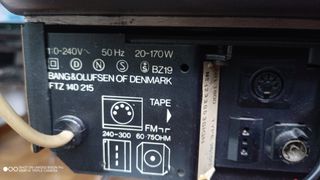 BANG y Olufsen Amplificador y radio