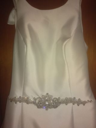 Vestido de novia con brillantes