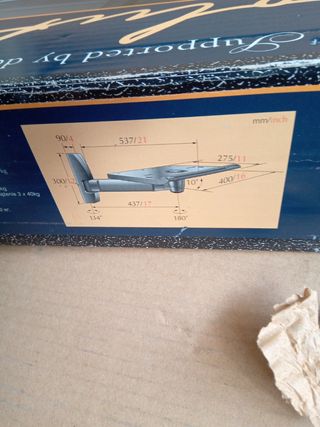 Soporte de pared para TV~Video~DVD