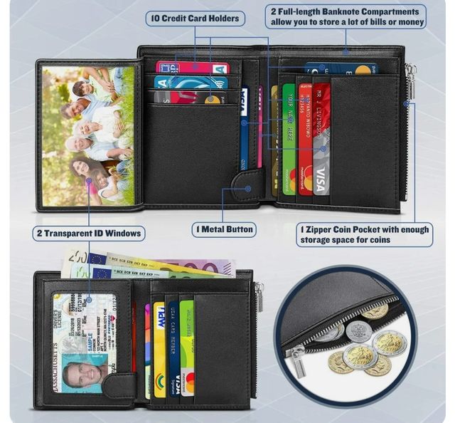 Portafogli uomo pelle nera