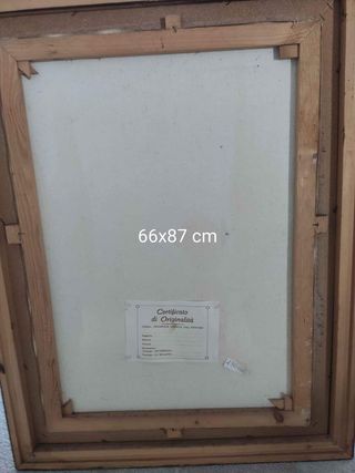 Dipinto olio su tela Fantuzzi completo di cornice