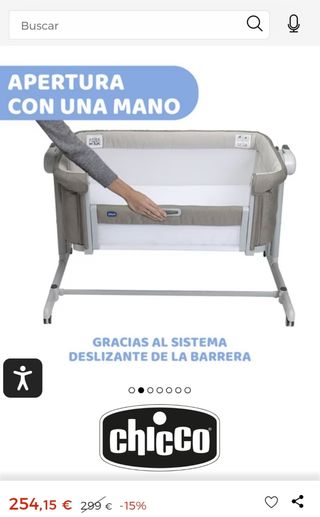 Minicuna de colecho Chicco Next2me