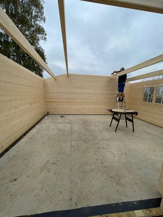 Casa de madera 30m2 almacén garaje venta
