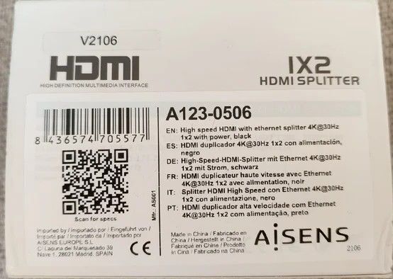 Duplicatore HDMI 4K Aisens