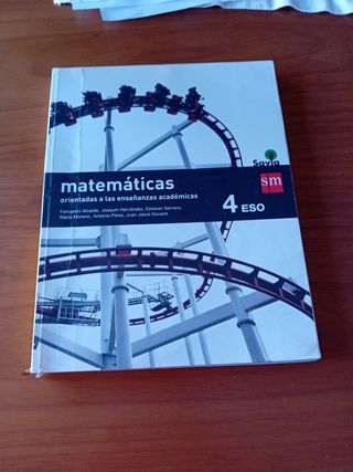 Libro matemáticas 4 eso enseñanza académica 