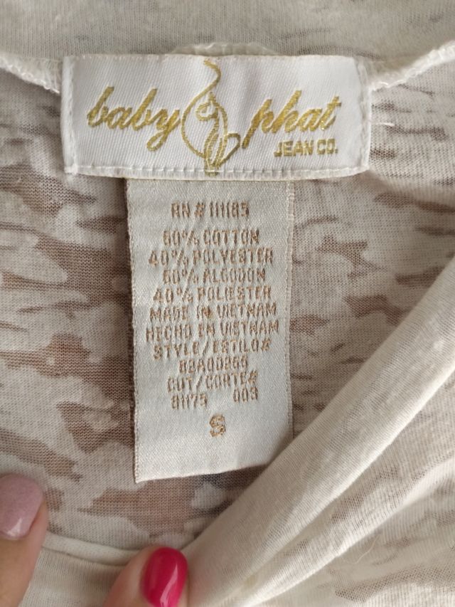 Camiseta blanca mujer Baby Phat