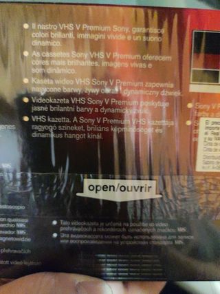 Cinta video VHS Sony 240