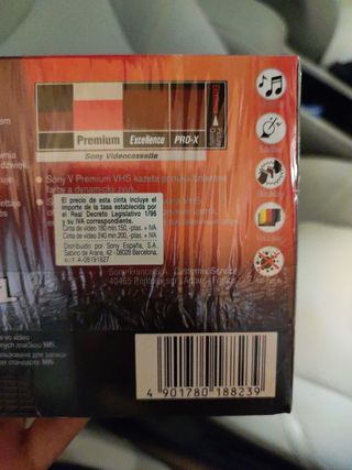 Cinta video VHS Sony 240