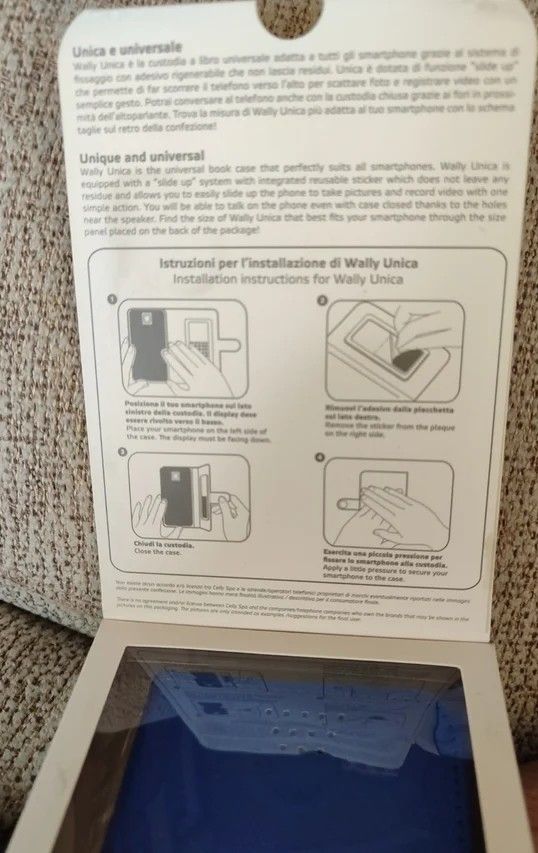 5 copertine universali per libri per cellulari