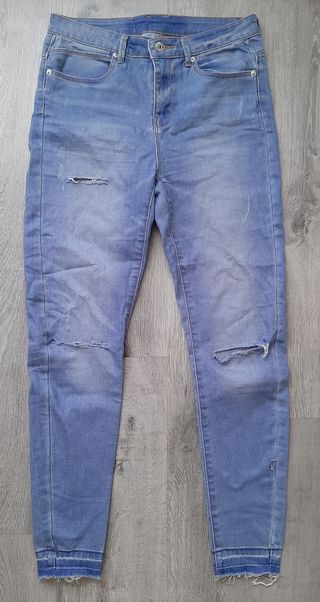 Pantalón vaquero elástico mujer