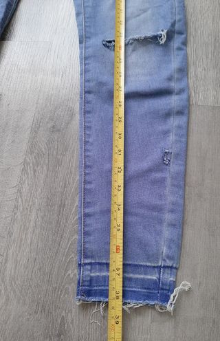 Pantalón vaquero elástico mujer