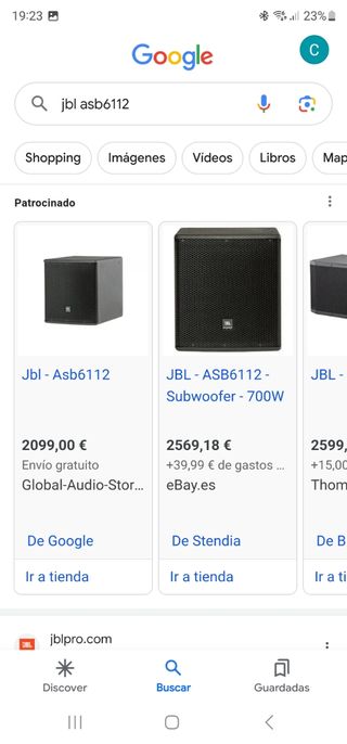 Equipo de sonido  jbl  con etapas y procesador