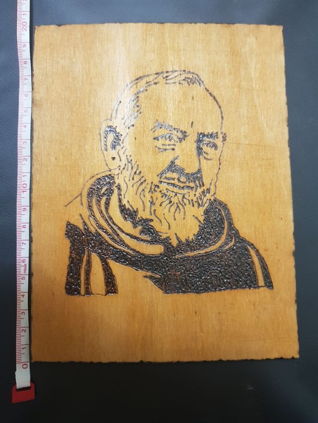 Pirografia San Pio