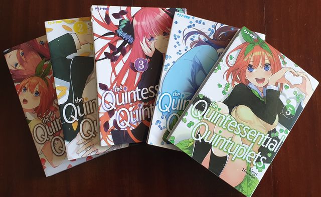 The Quintessential Quintuplets numeri 1-2-3-4-5