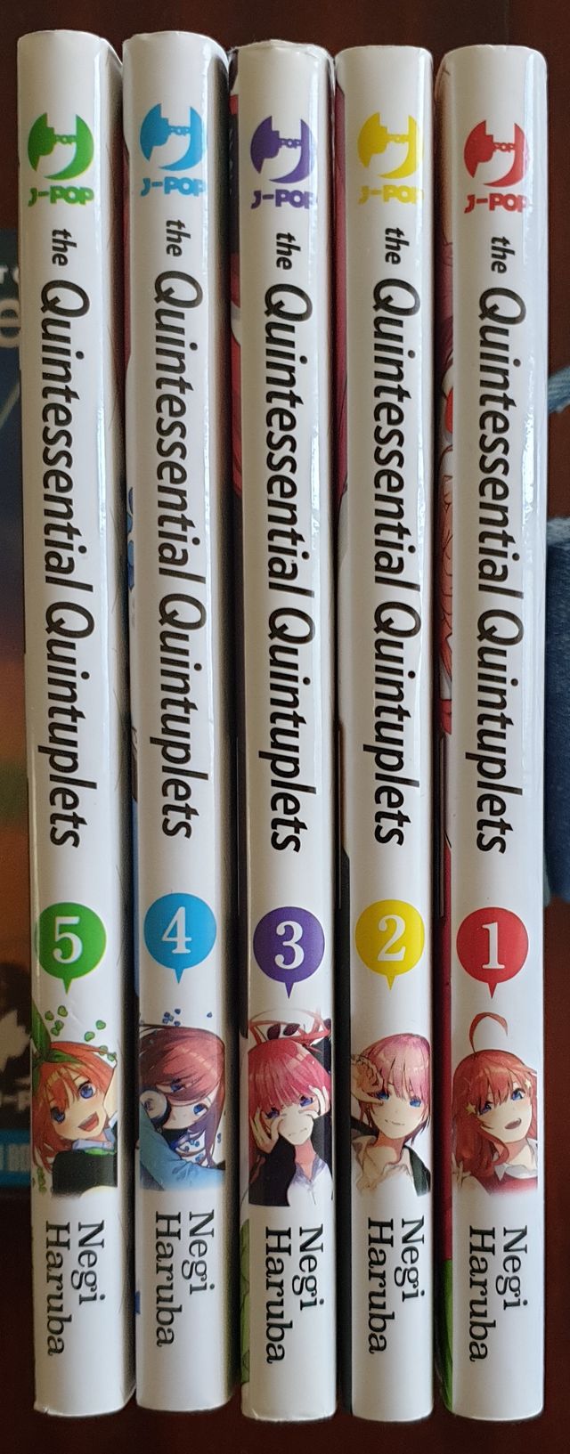 The Quintessential Quintuplets numeri 1-2-3-4-5