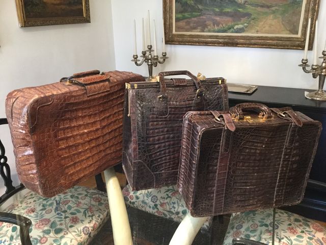 Maletas originales de cocodrilo