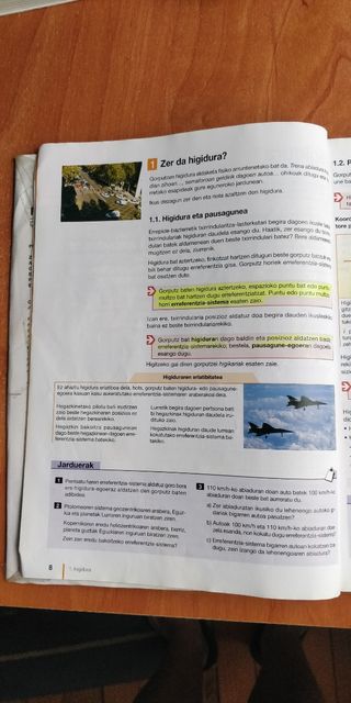 Libro Física y química 4 eso, euskera Giltza