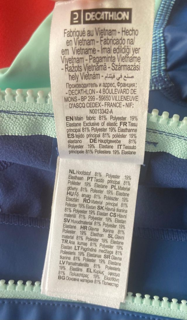 Traje neopreno natación Decathlon