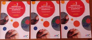 Libro Matemáticas Académicas 3° ESO Anay