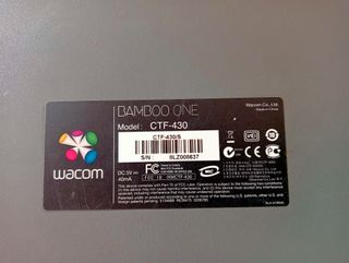 Tableta gráfica Wacom Bamboo modelo One CTF-430