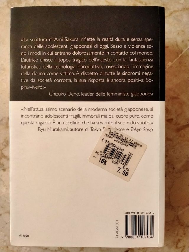 Libro "Un mondo innocente"